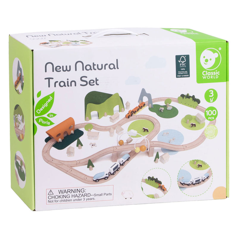 Afbeelding laden in galerijviewer, Classic world treinset natuur - 100dlg.

