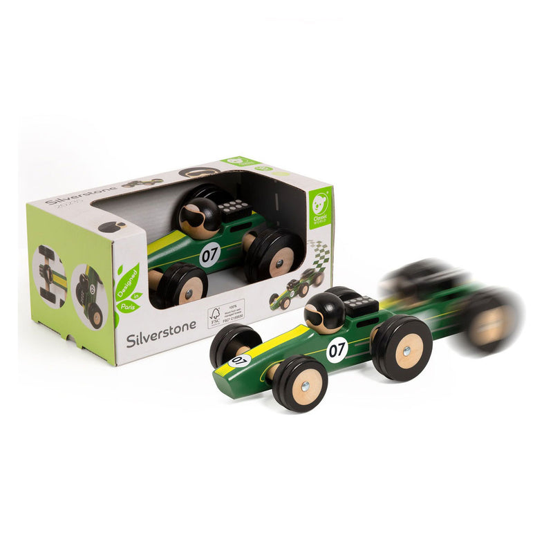 Load image into Gallery viewer, Classic world houten speelgoedauto silverstone
