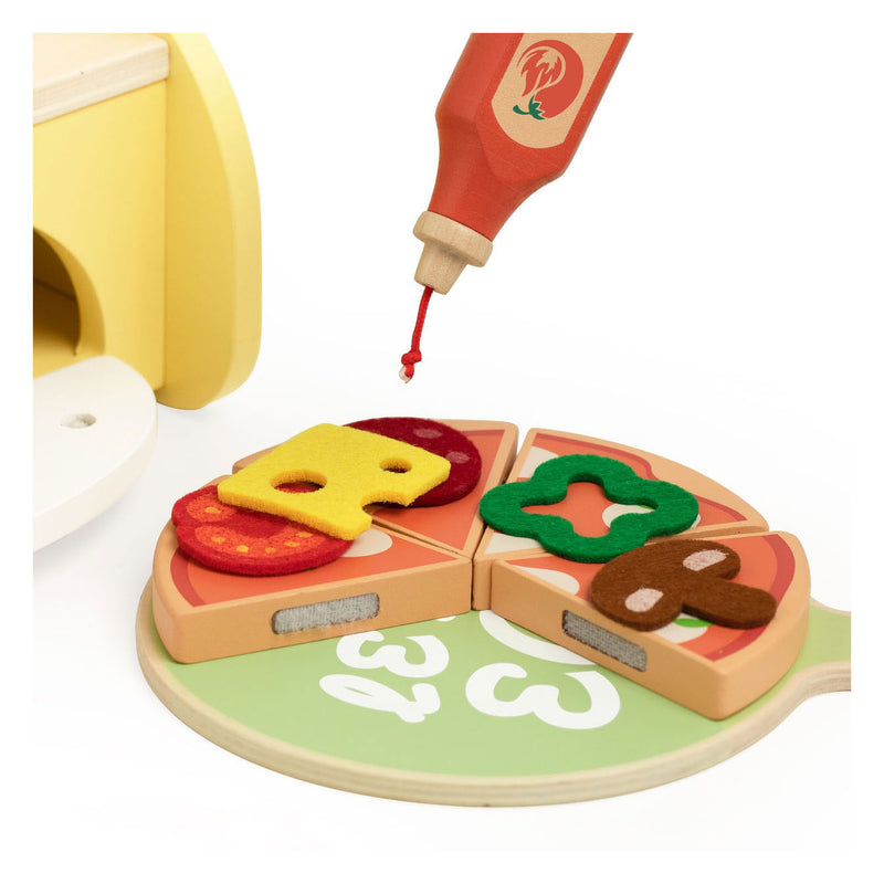 Load image into Gallery viewer, Classic world houten pizzaoven speelset, 7dlg.
