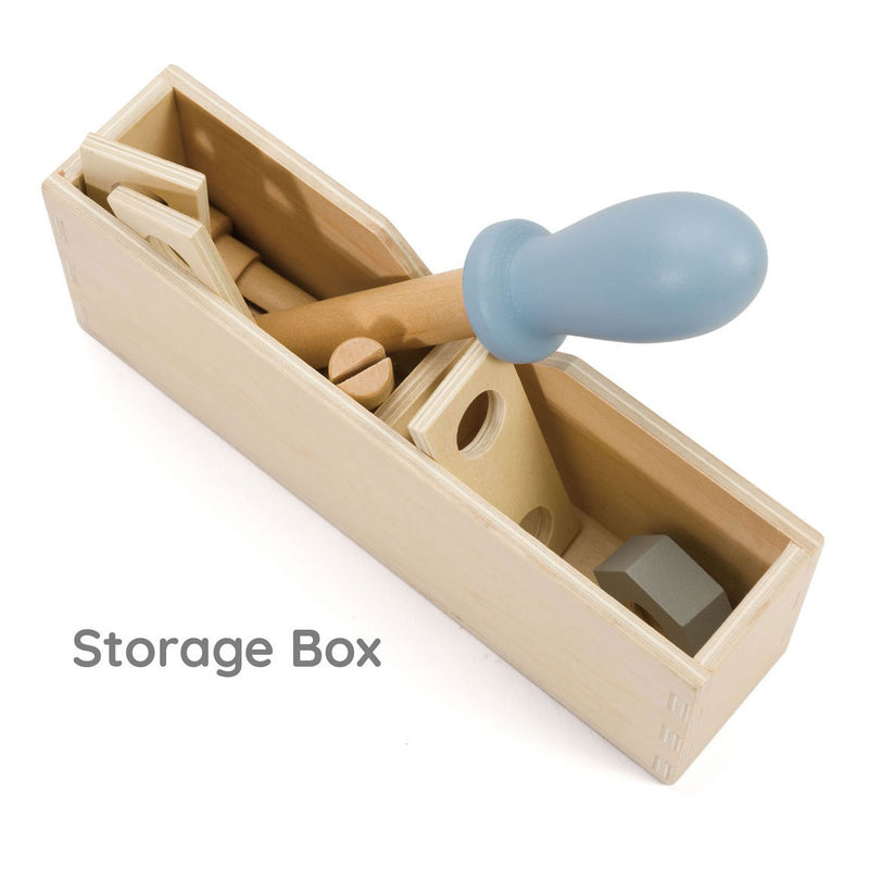 Load image into Gallery viewer, Classic world houten gereedschapskist modern - speelgoedset 27-delig.
