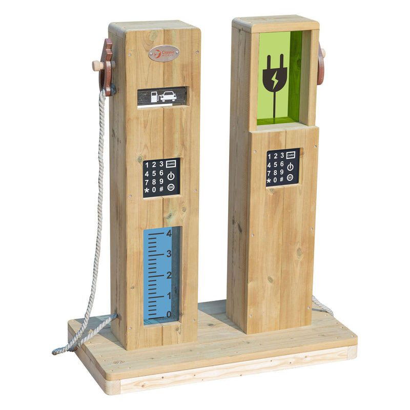 Load image into Gallery viewer, Classic world houten outdoor speel tankstation
