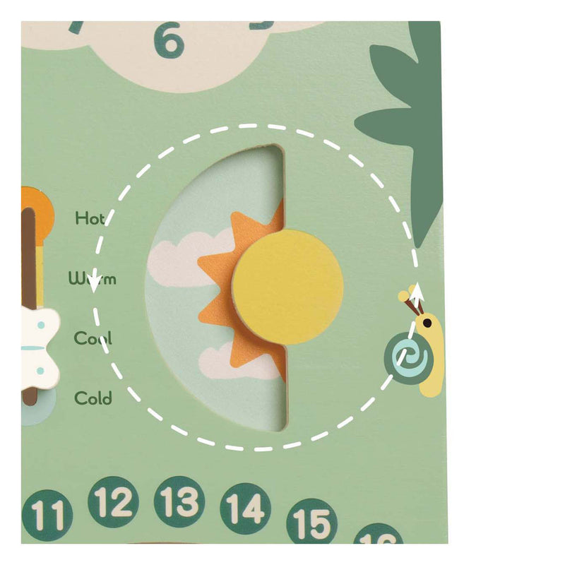 Load image into Gallery viewer, Classic world houten vintage kalender leerklok

