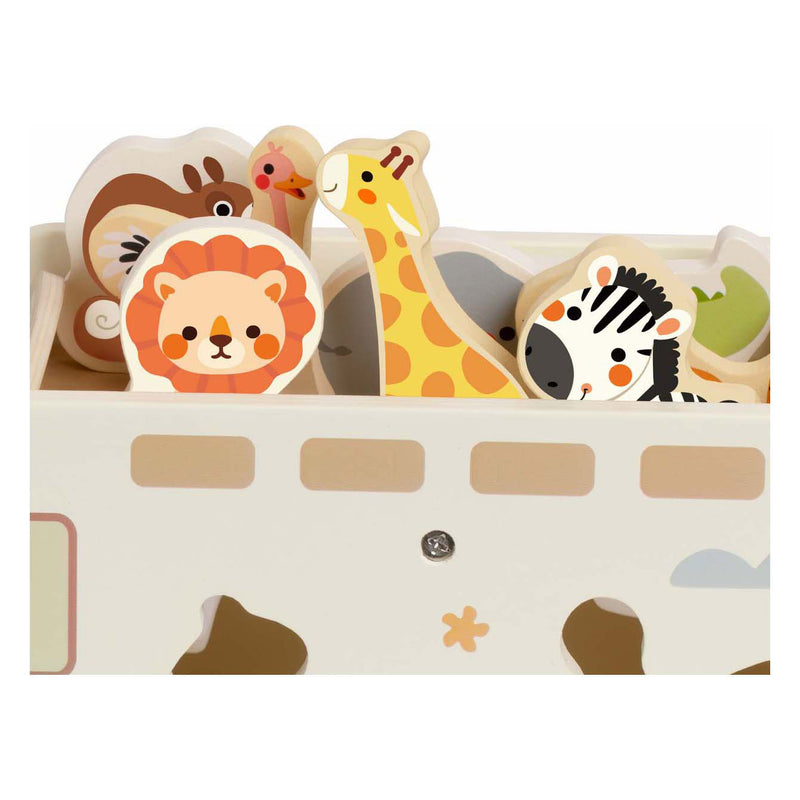 Load image into Gallery viewer, Classic world houten avonturen safari auto vormenstoof, 9dlg.
