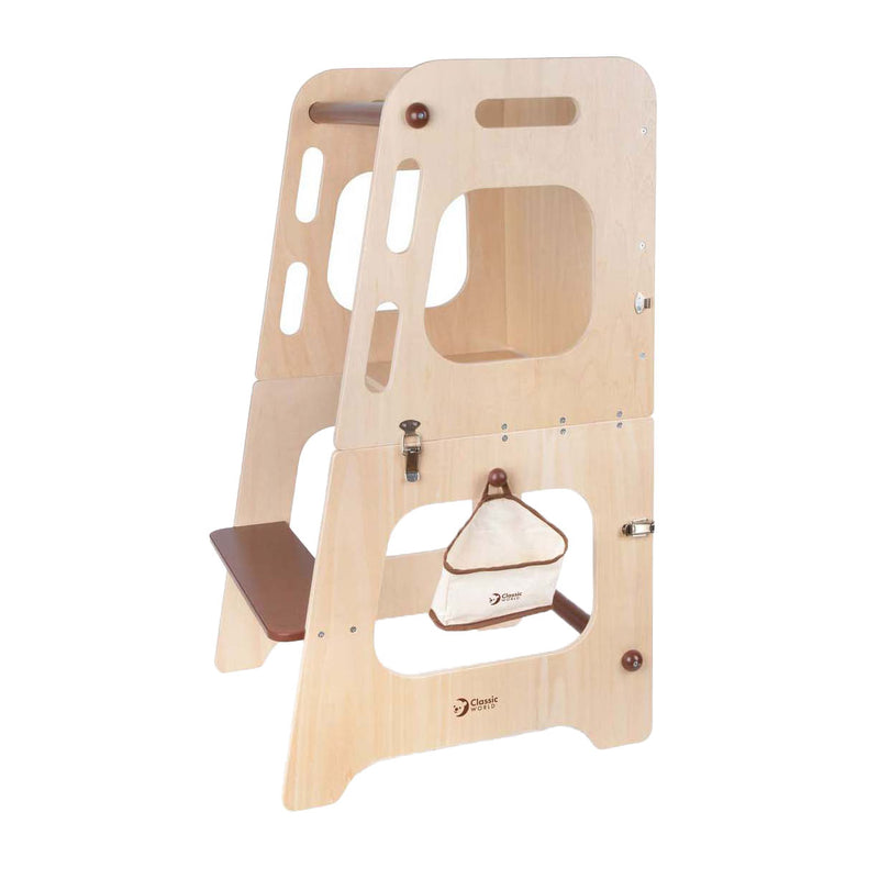 Load image into Gallery viewer, Classic world houten 2in1 leertoren en tafel verstelbaar, 90cm
