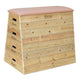 Classic world houten 4-laagse springkast verstelbaar in hoogte, 80cm