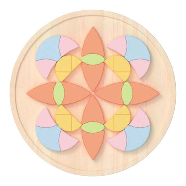 Classic world klassieke wereld mandala puzzel - houten bloemen mozaïek