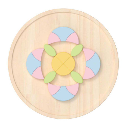 Classic world klassieke wereld mandala puzzel - houten bloemen mozaïek
