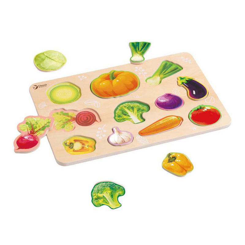 Afbeelding laden in galerijviewer, Classic world houten puzzel groenten
