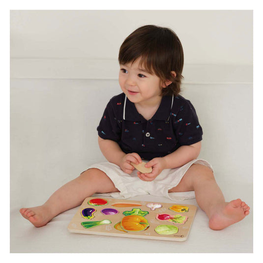 Classic world klassieke wereld houten montessori groene puzzel