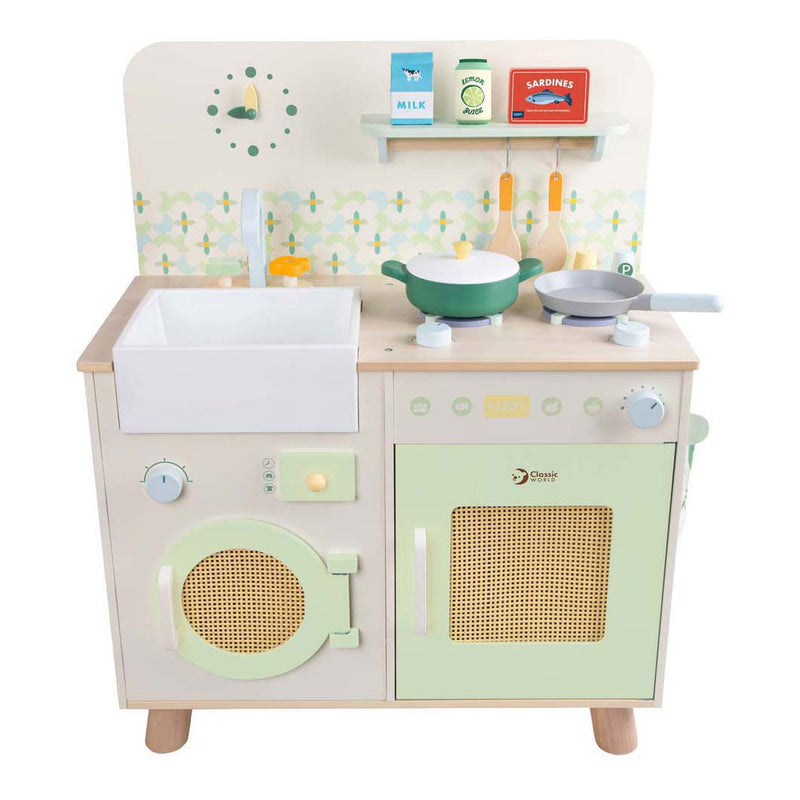 Afbeelding laden in galerijviewer, Classic world houten keuken met accessoires - 14dlg.

