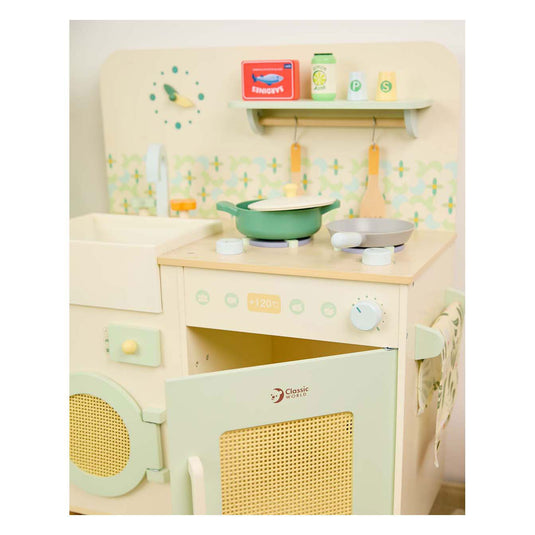 Classic world houten keuken met accessoires - 14dlg.