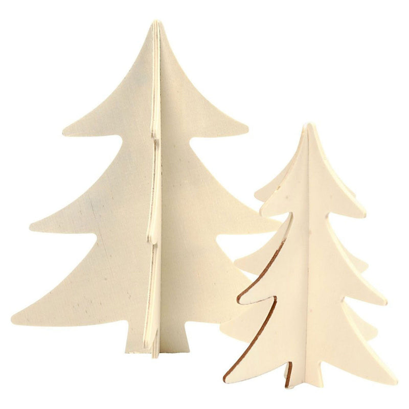 Load image into Gallery viewer, Creativ company versier je 3d houten kerstbomen, 2st.
