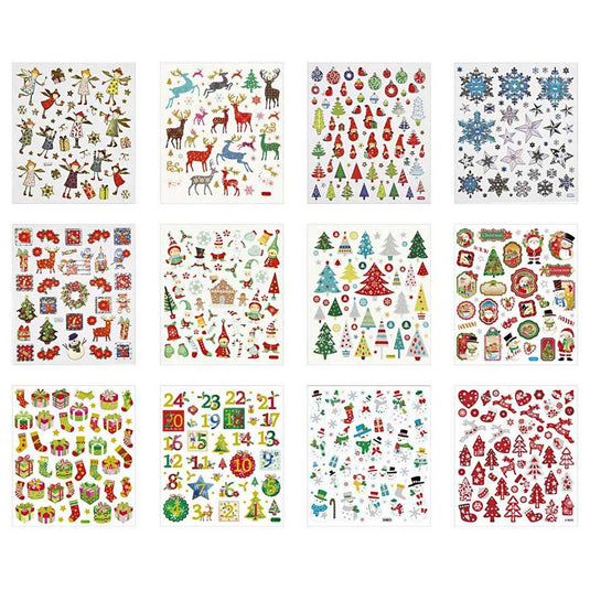 Creativ company stickerpakket kerst, 12vel