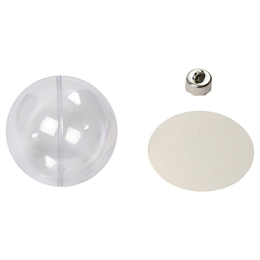 Creativ company decoratie kerstballen tweedelig, 5st.