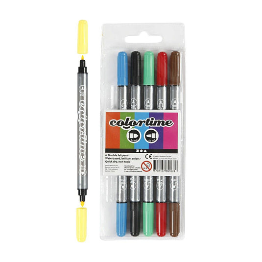 Creativ company https: www.cchobby.nl colortime-dubbelstift-lijndikte-2-3-3-6-mm-standaardkleuren-6-stuk-1-doos