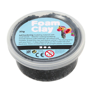 Foam clay - zwart, 35gr.
