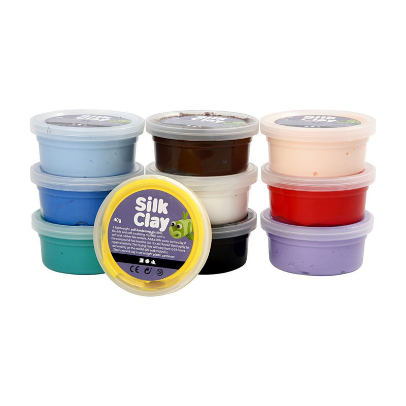Load image into Gallery viewer, Silk clay - basiskleuren, 10x40gr.
