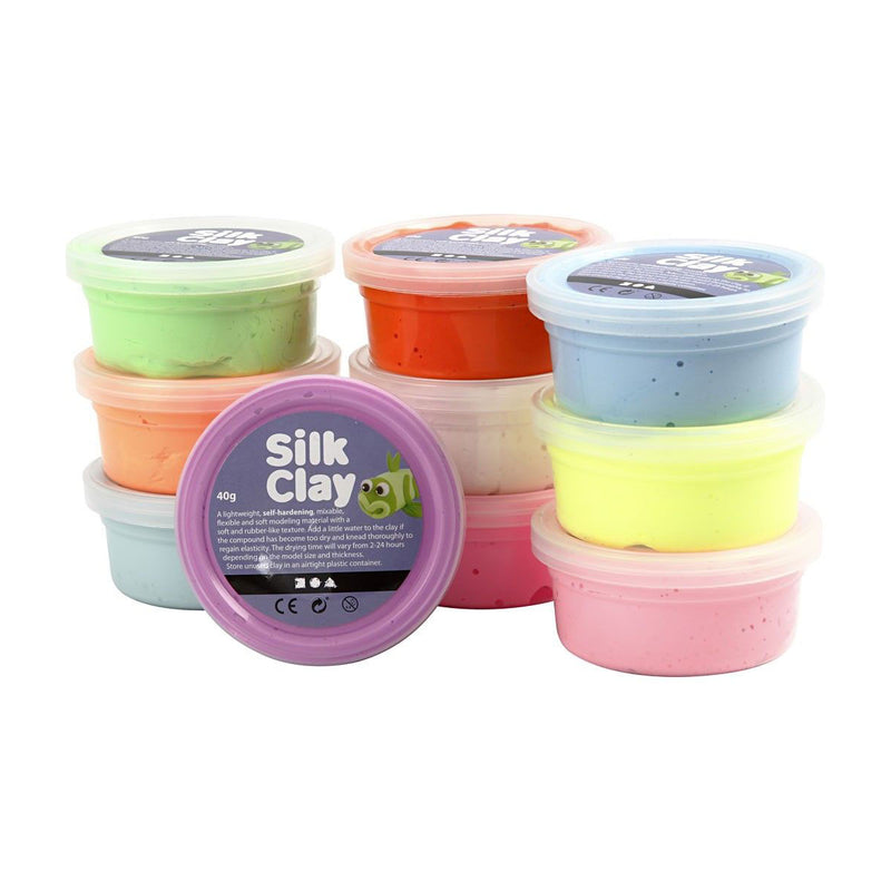 Load image into Gallery viewer, Silk clay - felle kleuren, 10x40gr

