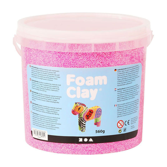 Foam clay - neon roze, 560gr.
