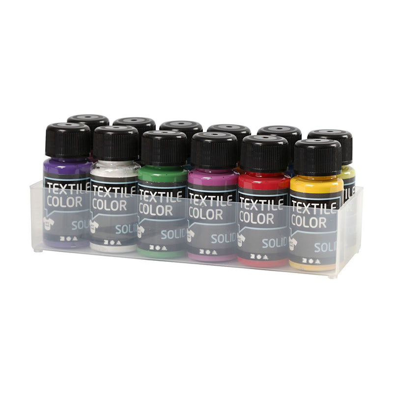 Load image into Gallery viewer, Creativ company dekkende textielverf - set van 12 kleuren, 50ml
