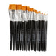 Creativ company platte penselen - 7 maten, 30st.