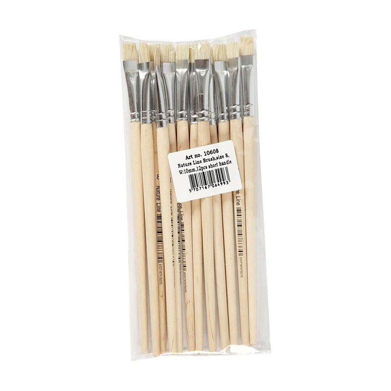 Load image into Gallery viewer, Creativ company houten kwasten - nr. 8, korte steel, 12st.
