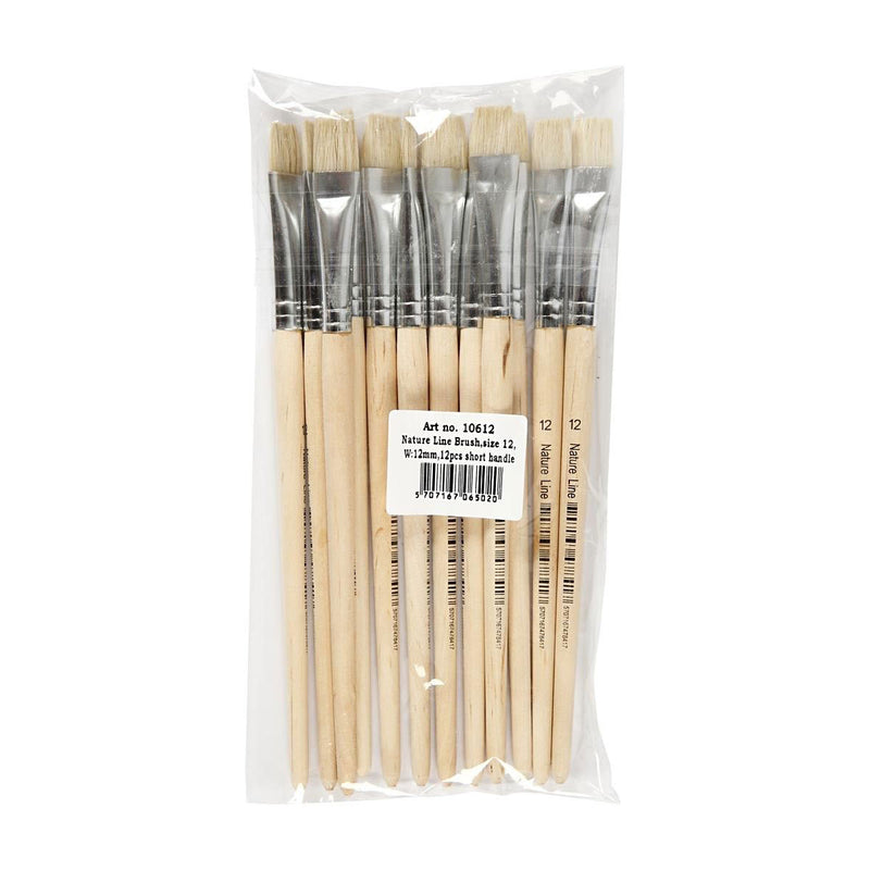 Load image into Gallery viewer, Creativ company houten kwasten - nr. 12, korte steel, 12st.
