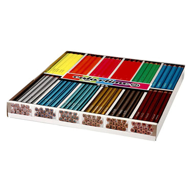 Creativ company https: www.cchobby.nl colortime-kleurpotloden-l-17-45-cm-vulling-3-mm-metallic-kleuren-neon-kleuren-144-stuk-1-doos