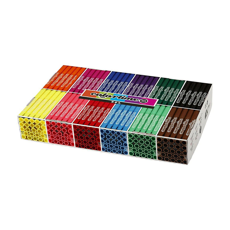 Load image into Gallery viewer, Colortime grootverpakking met 12x24 gekleurde jumbo stiften
