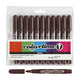 Creativ company donkerbruine jumbo stiften, 12st.