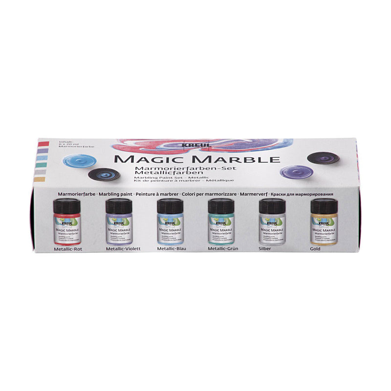 Load image into Gallery viewer, Creativ company marmerverf - metallic kleuren, 6x20ml
