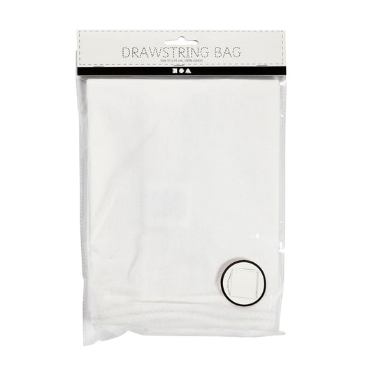 Creativ company https: www.cchobby.nl tas-met-treksluiting-afm-37x41-cm-130-gr-wit-1-stuk