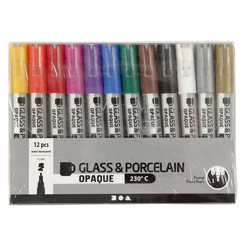 Load image into Gallery viewer, Creativ company glas- porseleinstiften, 12st.
