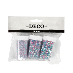 Creativ company mini stenen van glas, 3x45 gram