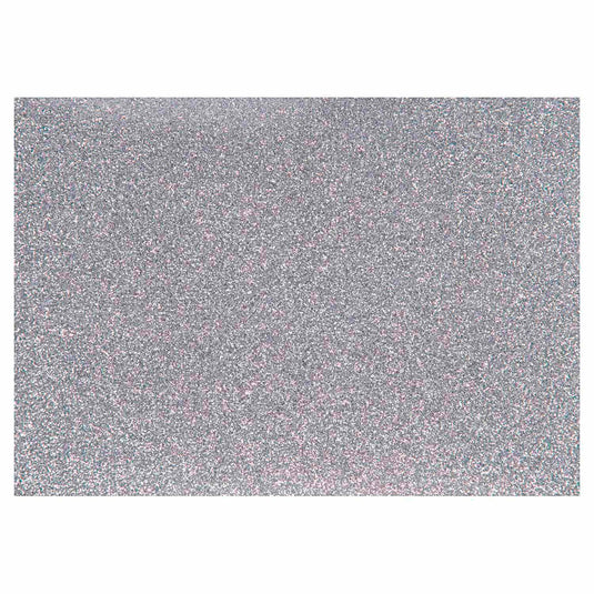 Creativ company opstrijkfolie glitter zilver, a5