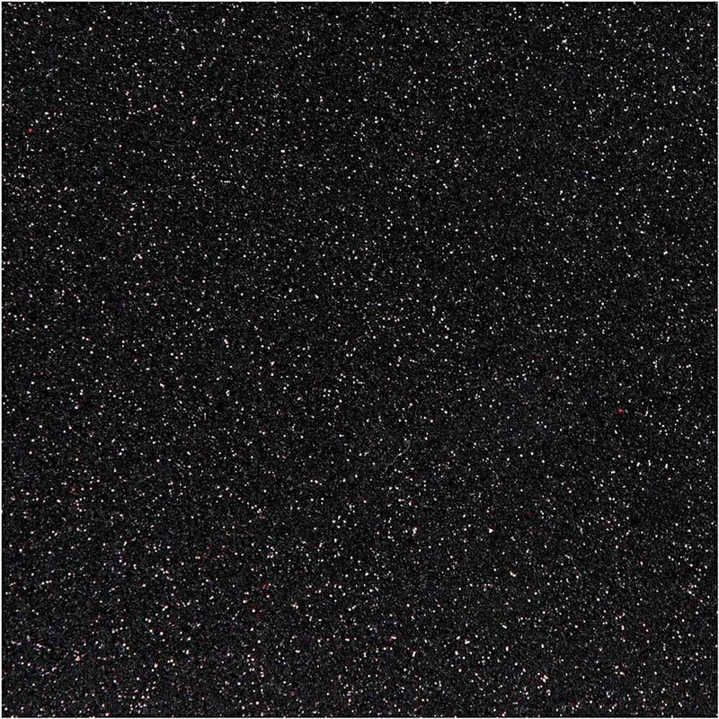 Load image into Gallery viewer, Creativ company opstrijkfolie glitter zwart, a5
