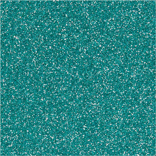 Creativ company opstrijkfolie glitter lichtblauw, a5