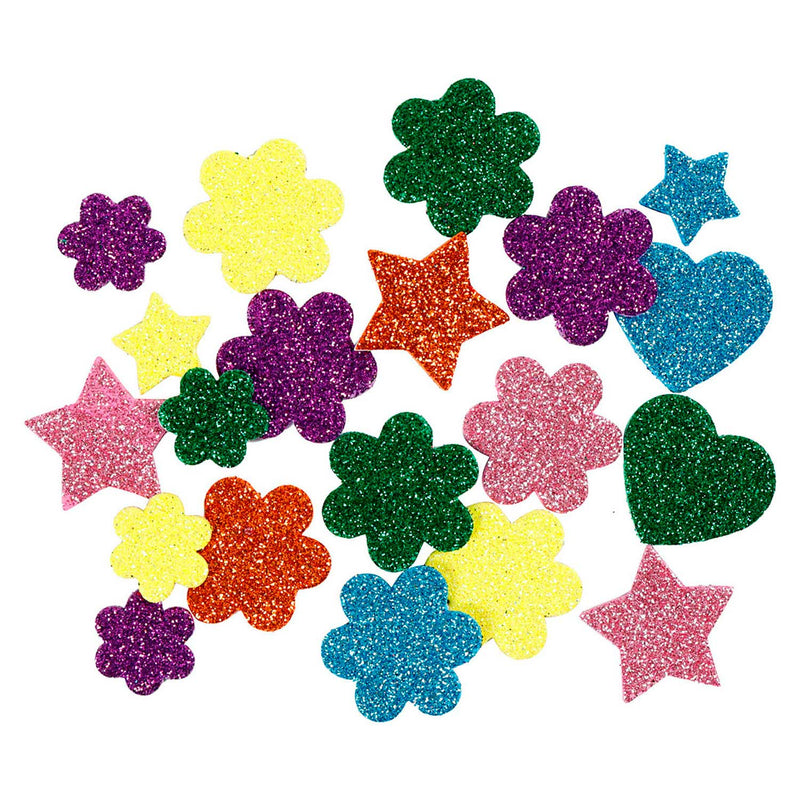 Load image into Gallery viewer, Creativ company http: www.cchobby.nl foam-figuren-sterren-bloemen-en-harten-d-19-29-mm-100-div-1-doos
