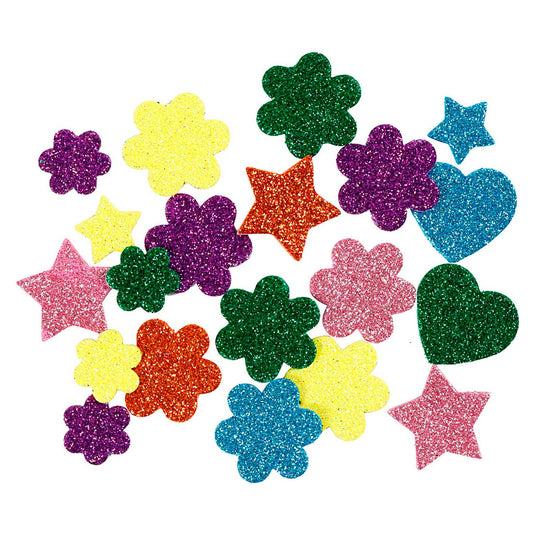 Creativ company http: www.cchobby.nl foam-figuren-sterren-bloemen-en-harten-d-19-29-mm-100-div-1-doos