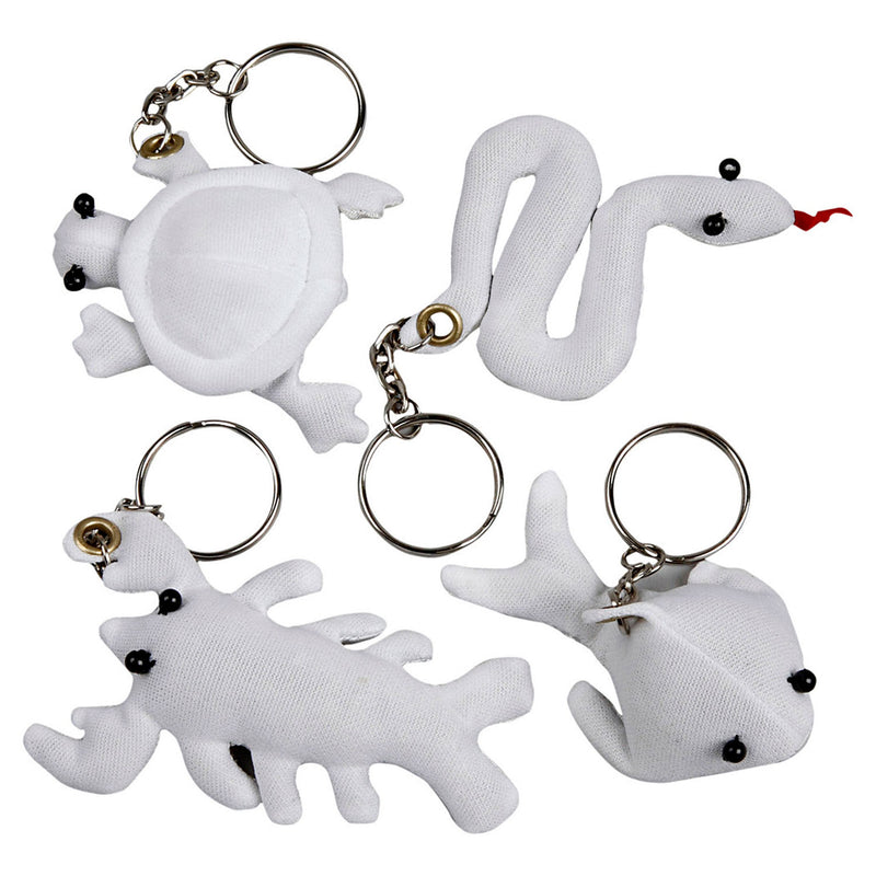 Load image into Gallery viewer, Creativ company dieren sleutelhangers van textiel, 4st.
