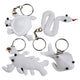 Creativ company http: www.cchobby.nl figuren-van-textiel-met-sleutelhanger-afm-4-8-cm-wit-4-stuk-1-doos