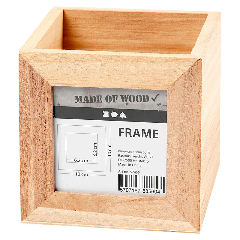 Load image into Gallery viewer, Creativ company houten pennenbakje met fotolijstje
