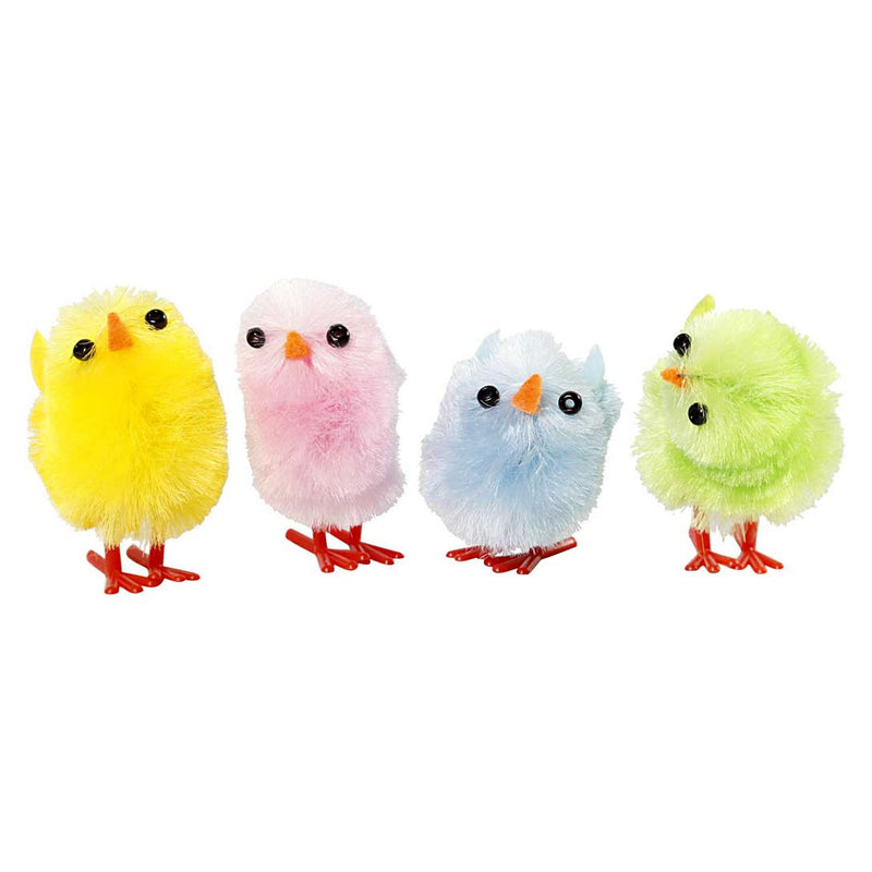 Load image into Gallery viewer, Creativ company gekleurde paaskuikens chenille, 12st.
