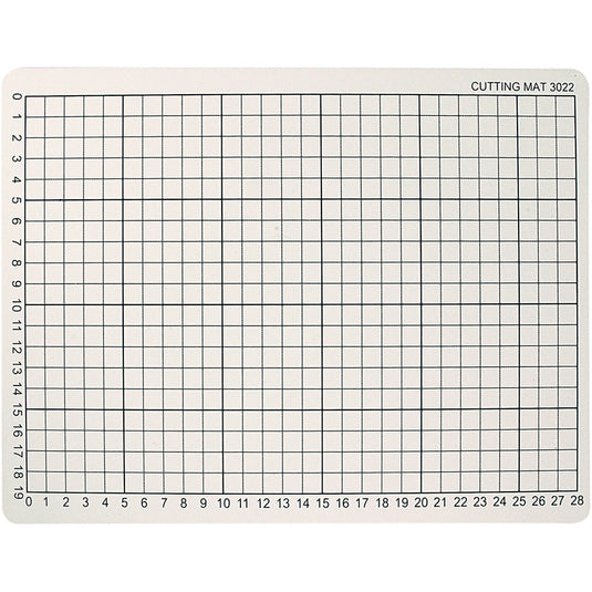 Creativ company snijmat rubber met rasterlijnen, 22x30cm