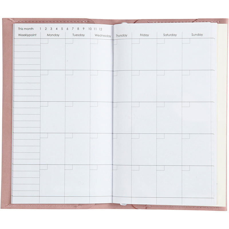 Load image into Gallery viewer, Creativ company https: www.cchobby.nl planner-bulletjournal-afm-10x18x1-5-cm-elastieksluiting-roze-1-stuk
