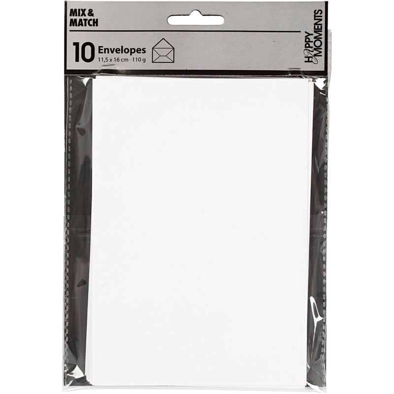 Load image into Gallery viewer, Creativ company http: www.cchobby.nl enveloppen-afmeting-envelop-11-5x16-cm-110-wit-10-stuk-1-doos
