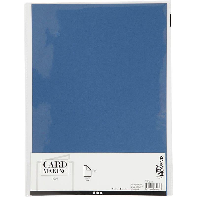 Load image into Gallery viewer, Creativ company papier blauw a4 110gr, 20st.
