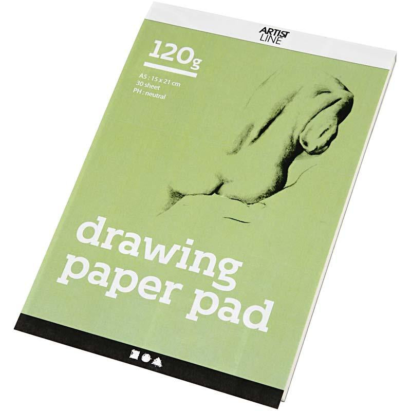Load image into Gallery viewer, Creativ company tekenblok wit a5 120gr, 30 vellen
