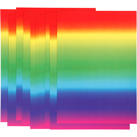 Creativ company regenboogpapier a4 180gr, 10 vellen