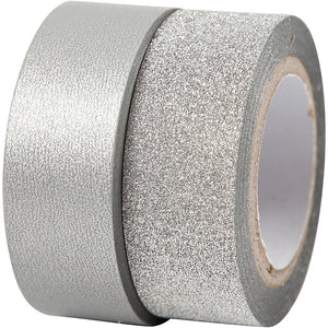 Creativ company masking tape zilver 2m, 2st.